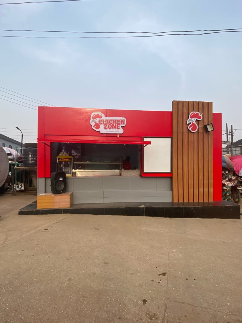 Kiosk Fascia Branding for Chicken Zone