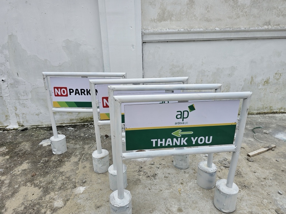 Freestanding Directional & No Parking Signage for Ardova Plc